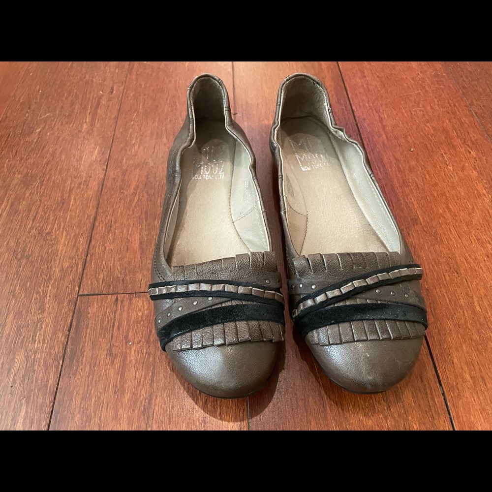 Grey Miz Mooz slip-on flats